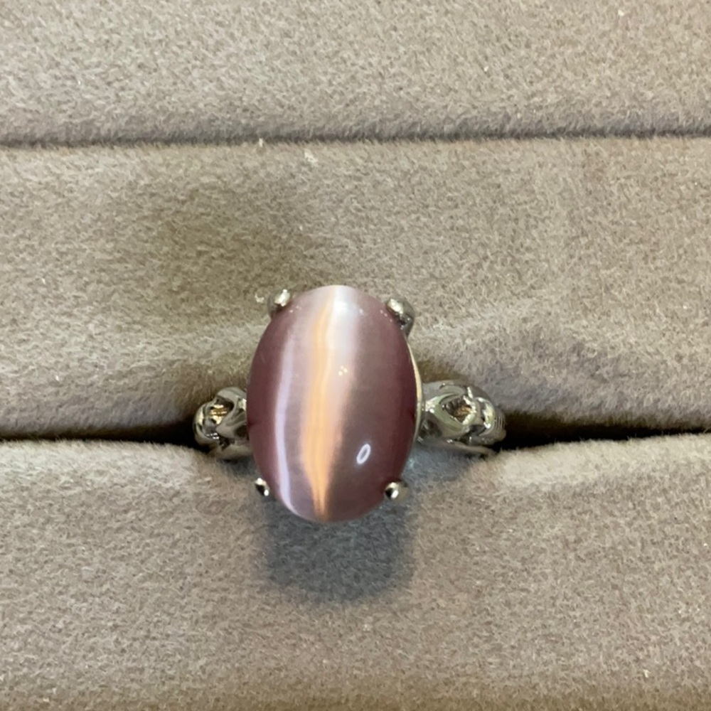 Purple Stone Sterling Silver Ring